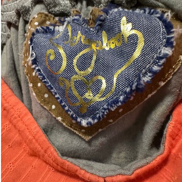 Sweet Scrapbook Tieback Dress Green and Orange‎ Small - Picture 4 of 5